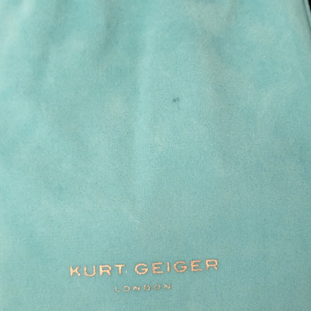 Kurt Geiger Silver Hoop Earrings with Blue Accents - Picture 4 of 5